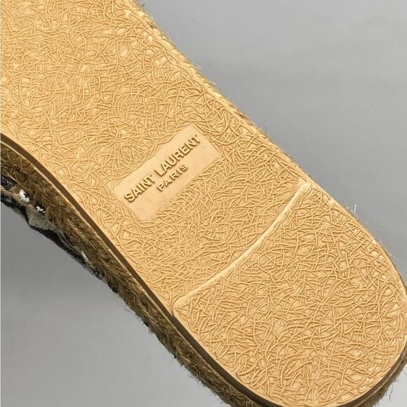 Saint Laurent Espadrille Slip On Signature Flats size 39.5 - Picture 13 of 13